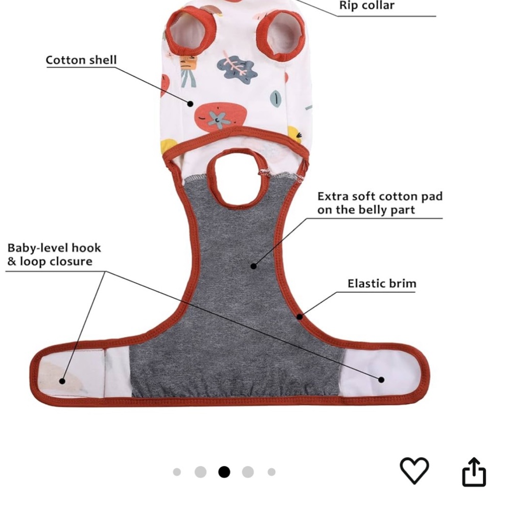 Dog/Cat Recovery Suit after Surgery SZ XL - Picture 3 of 10